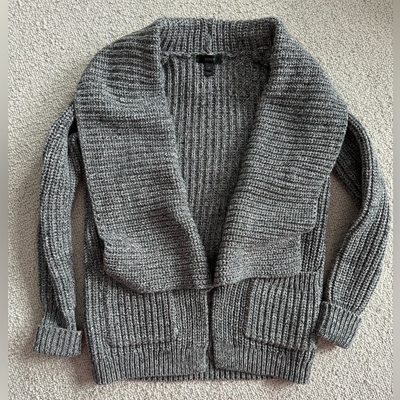 J Crew shaker knit shawl cardigan - Picture 1 of 5